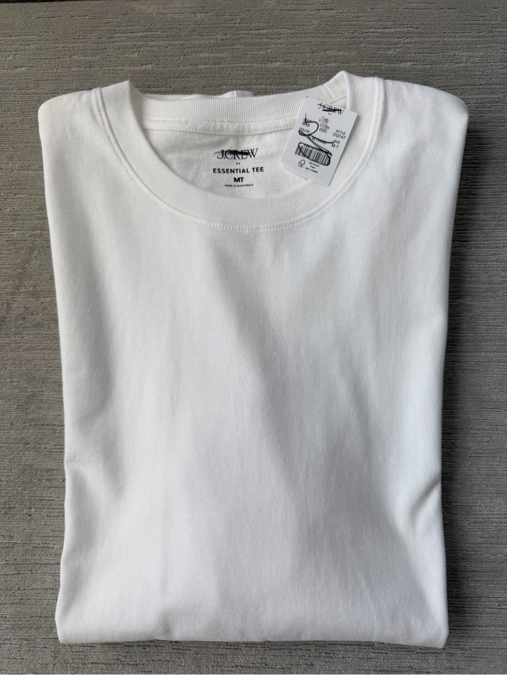 J.Crew Factory Essential Tee Men’s Medium Tall White Crewneck T-Shirt NWT